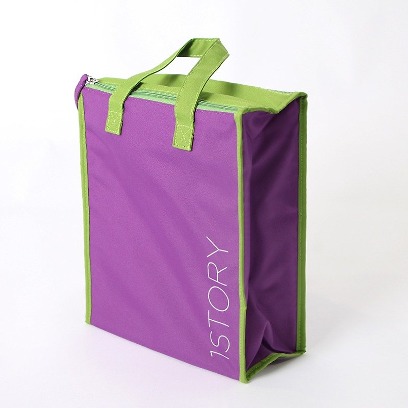 Cold storage bag (large). Purple╳green - Other - Other Materials Purple