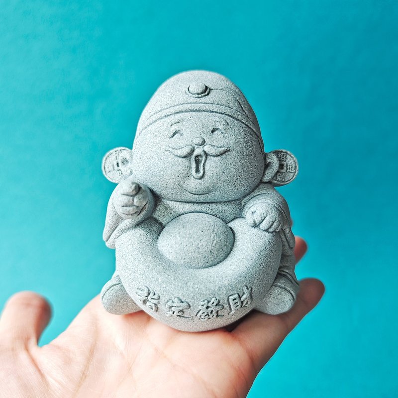 指定發財 母親節禮物 生日禮物 入厝禮物 開店送禮 客製化 招財 - 玩偶/公仔 - 石頭 灰色