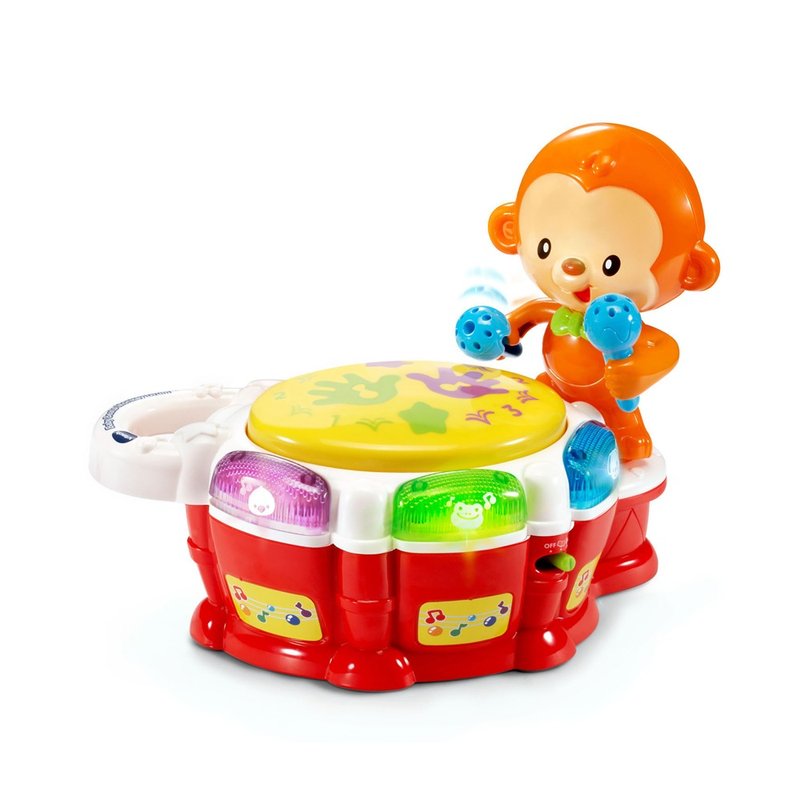 Vtech　歡樂小猴敲敲鼓 - 寶寶/兒童玩具/玩偶 - 塑膠 