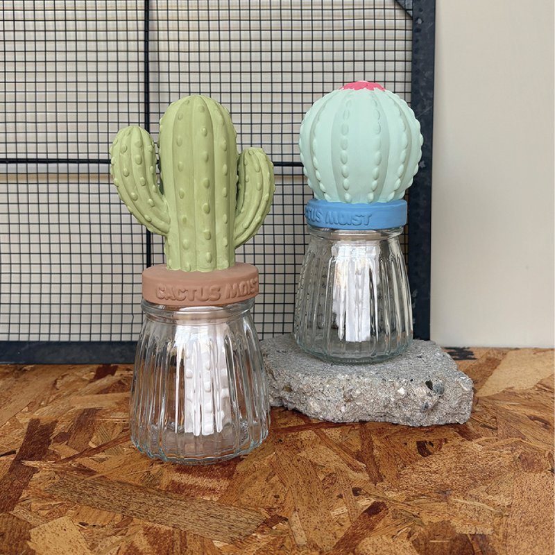 日本Decole 自然氣化加濕器 - 濕潤玻璃瓶 - 擺飾/家飾品 - 陶 卡其色
