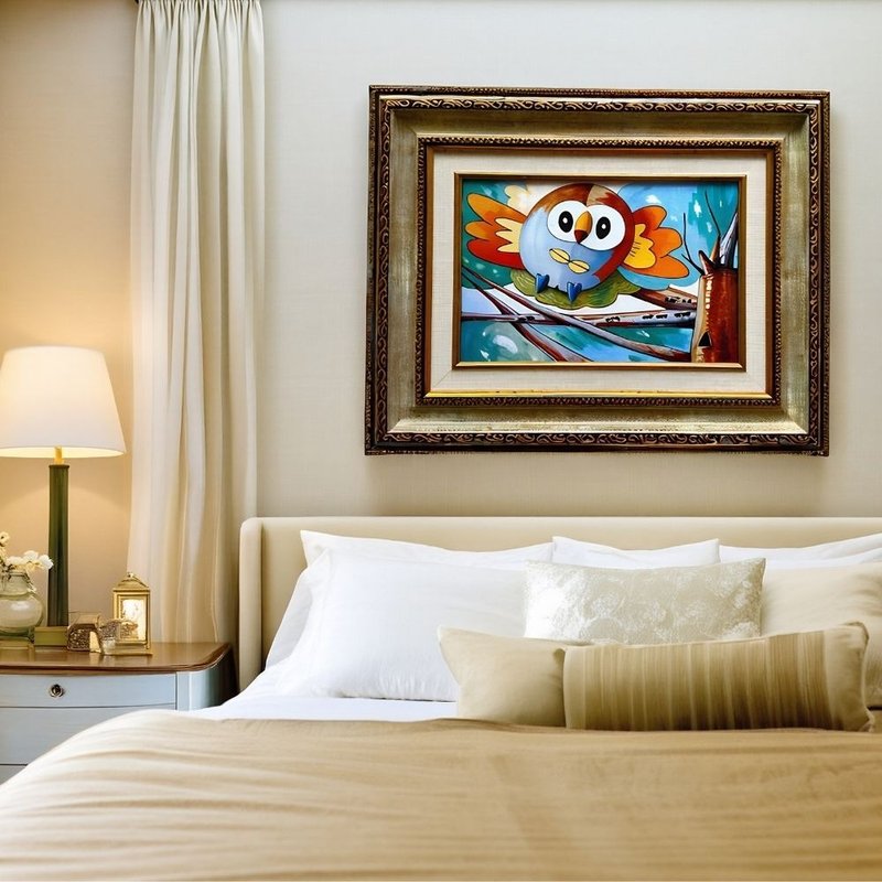 枝頭小探員 空間裝飾掛畫 | 童真原創 溫暖空間療癒首選 - 海報/掛畫/掛布 - 紙 紅色