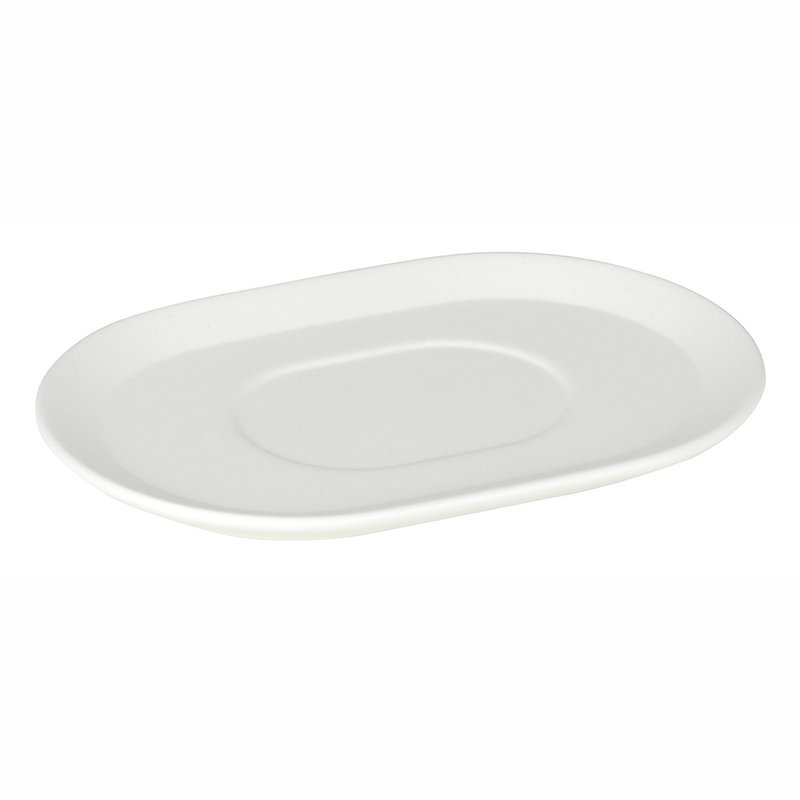 DRIPDROP / ceramic tray-small (white) - Small Plates & Saucers - Pottery White