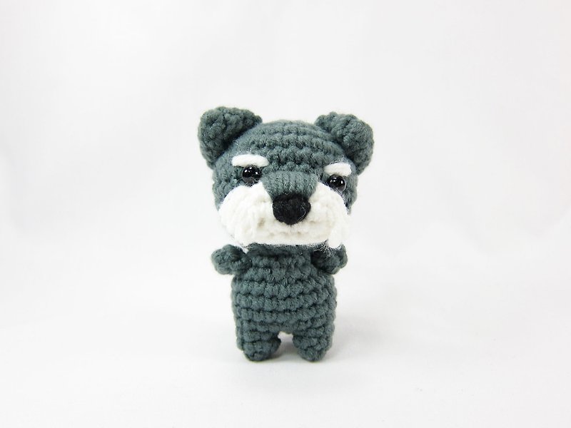Schnauzer - key ring - Decoration - Keychains - Other Materials Gray