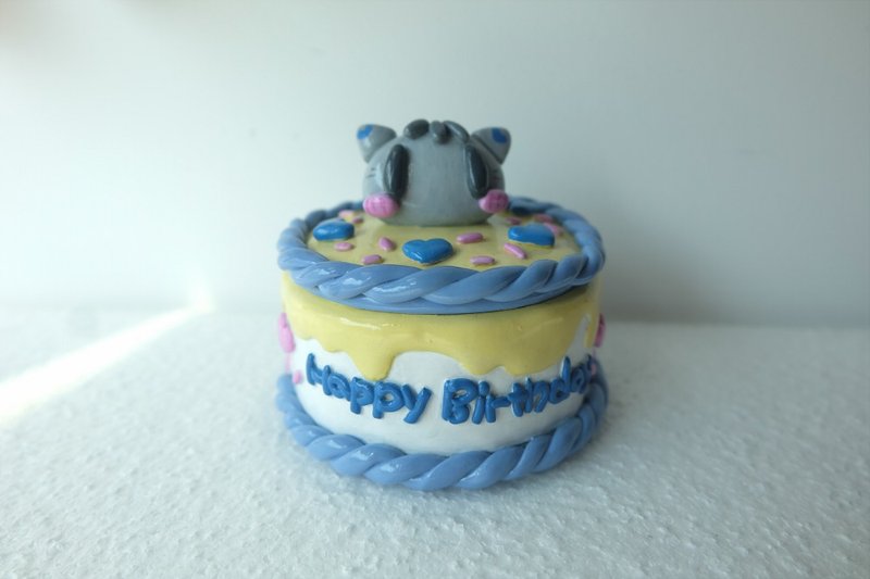 【Kitten Cake Storage Box】 sleepinghandmade - Storage - Other Materials Multicolor