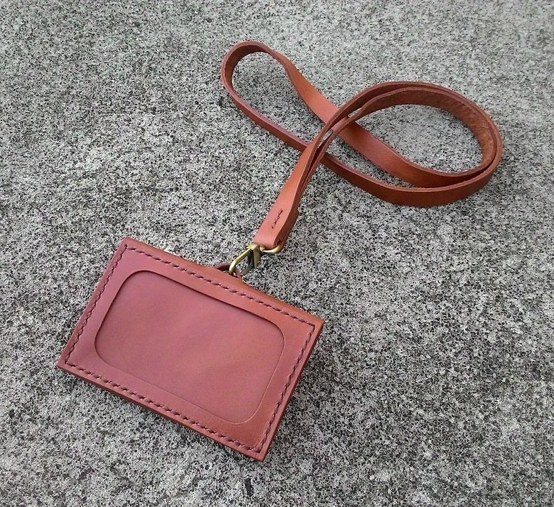 Suitable (revision) - identification card / ID card holder and coin purse - ID & Badge Holders - Genuine Leather Brown