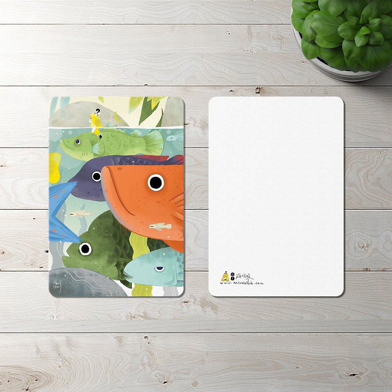 Fish - การ์ด/โปสการ์ด - กระดาษ สีส้ม
