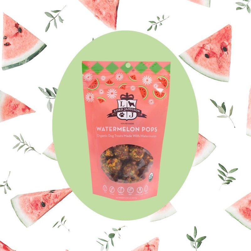 The super nutritious combination of watermelon and blueberry [Le Jiansen Organic Energy Ball (Watermelon)] dog snacks - อาหารแห้งและอาหารกระป๋อง - อาหารสด สึชมพู