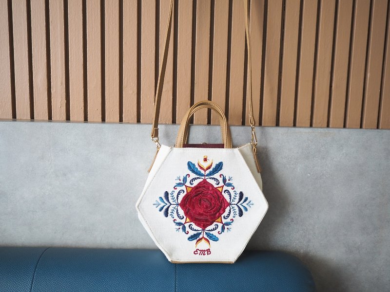 Hoola Rose Cream Hexa Bag - Handbags & Totes - Other Materials White