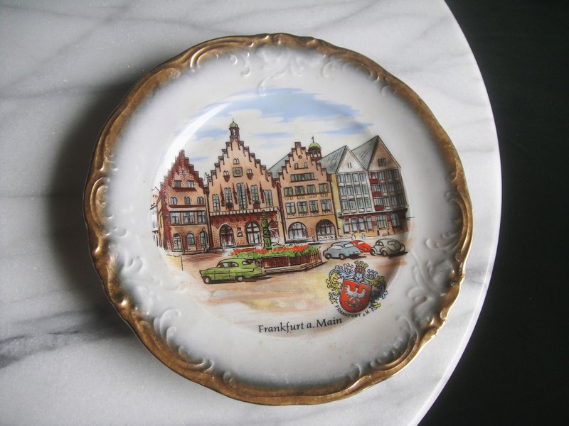 【老時光 OLD-TIME】早期二手德國製陶瓷盤壁飾 - 擺飾/家飾品 - 其他材質 