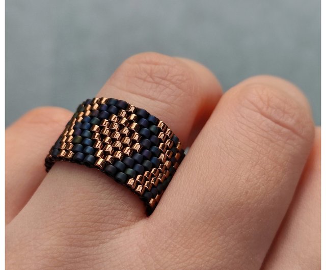 seed bead ring designs