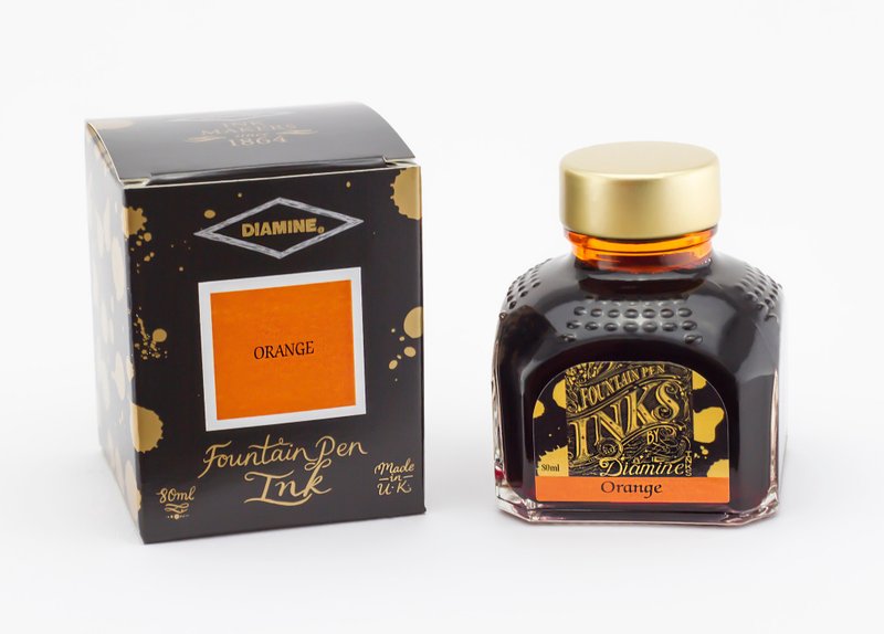 Diamine Orange fountain pen ink - น้ำหมึก - แก้ว สีส้ม