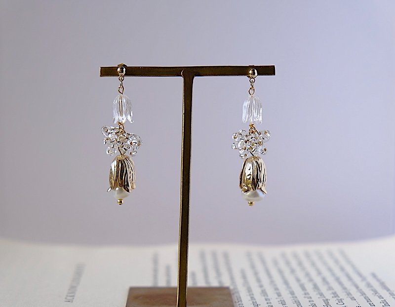 chandelier - Earrings & Clip-ons - Other Metals White