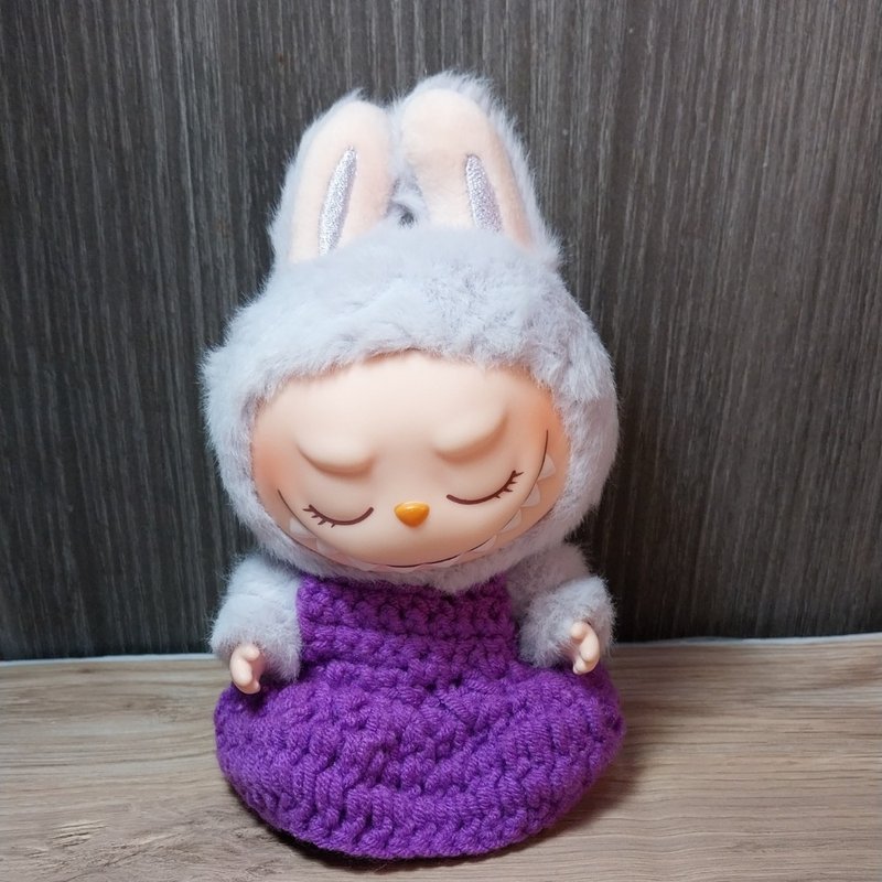 beautiful labubu V1 V2 Violet doll dress crochet handmade - 玩偶/公仔 - 其他材質 紫色