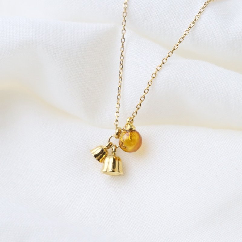 [ScentMûes] Diffusing Necklace-Happy Orchid Bell Style - Necklaces - Other Metals 