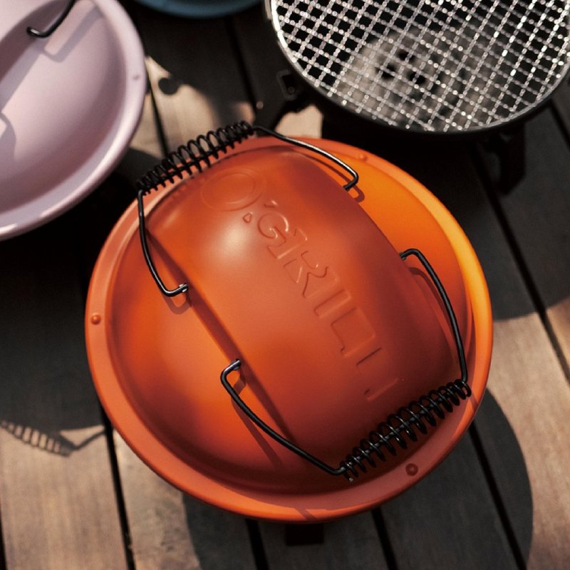 【O-GRILL】Charc-O portable charcoal grill - Camping Gear & Picnic Sets - Stainless Steel Orange