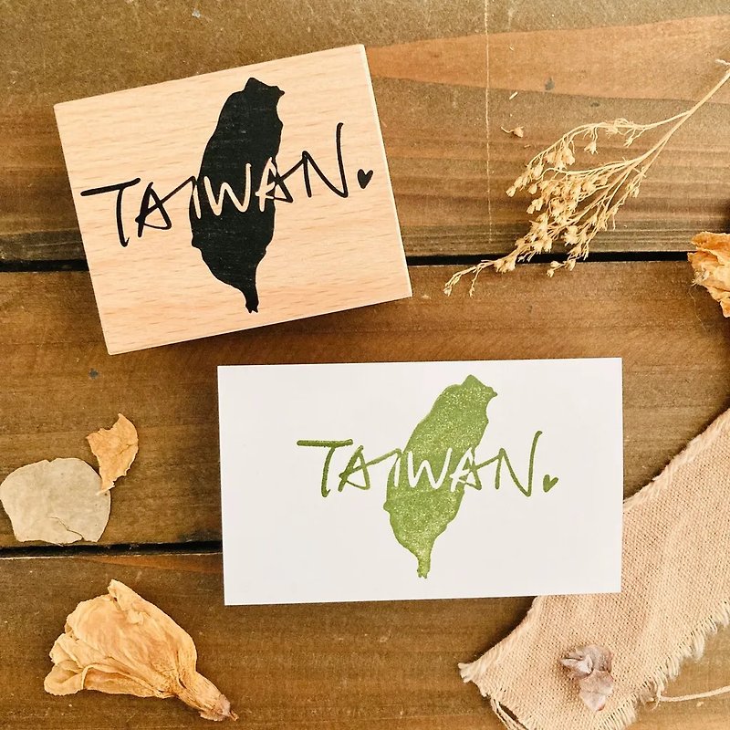 Taiwan rubber stamp - ตราปั๊ม/สแตมป์/หมึก - ไม้ 
