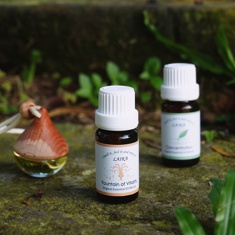 Summer Protective Essential Oil 2 Types - Source of Vitality Focus on the Present (Gift Diffuser Charm) - Fragrances - Essential Oils Green