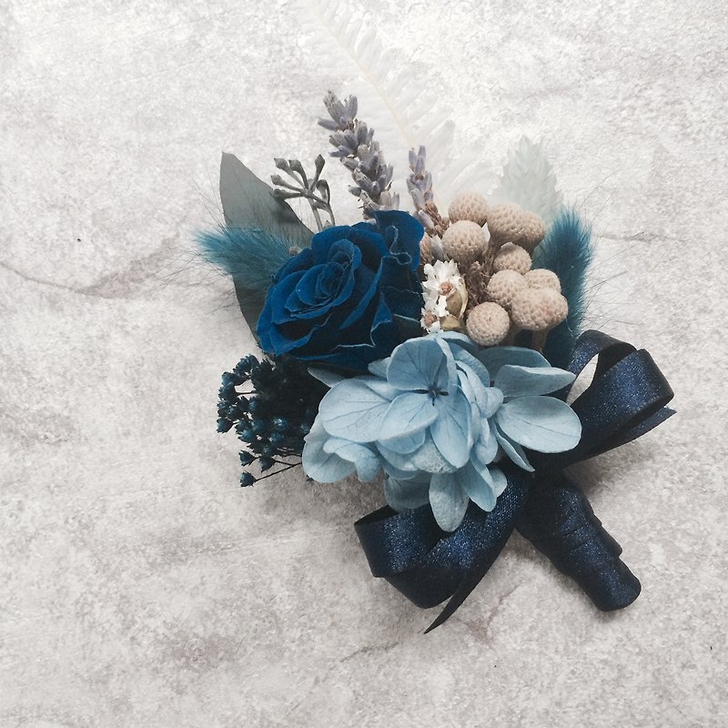 Blue rose immortal corsage - ตกแต่งต้นไม้ - พืช/ดอกไม้ 