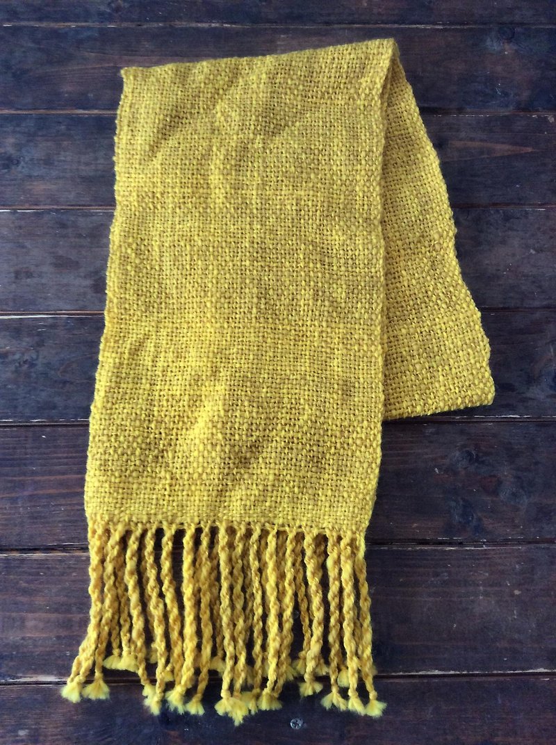 Oden is a mustard scarf - ผ้าพันคอ - วัสดุอื่นๆ สีเหลือง