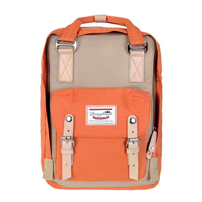 Doughnut water repellent Macaron Backpack - Sweet Orange Cocoa - กระเป๋าเป้สะพายหลัง - วัสดุอื่นๆ 