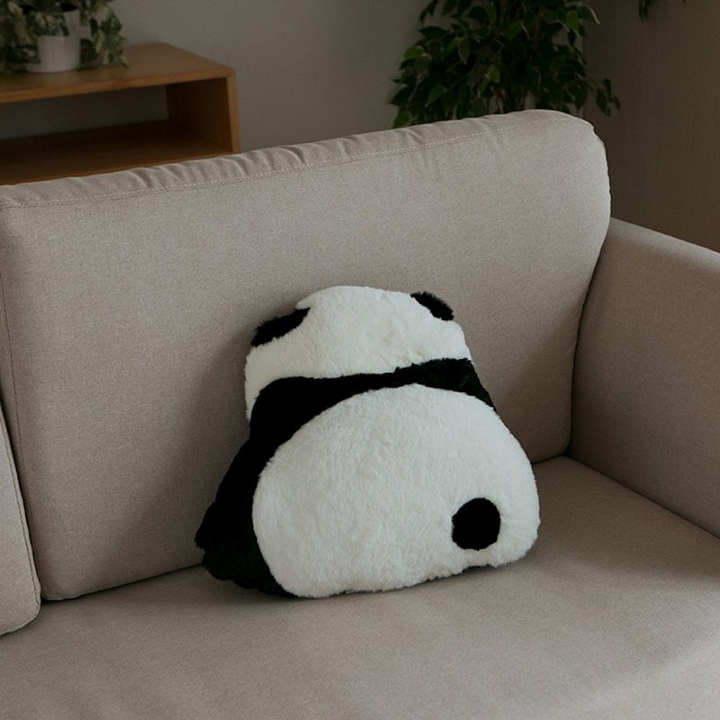 Naughty and awkward Panda pillow - Pillows & Cushions - Other Man-Made Fibers White