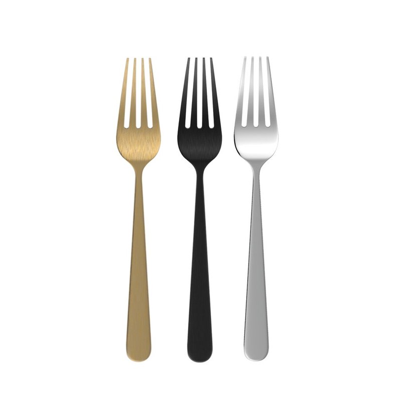 LOVERAMICS | Manor Tableware Series - Main Fork 21cm (3 Colors Available) - Cutlery & Flatware - Stainless Steel Gold