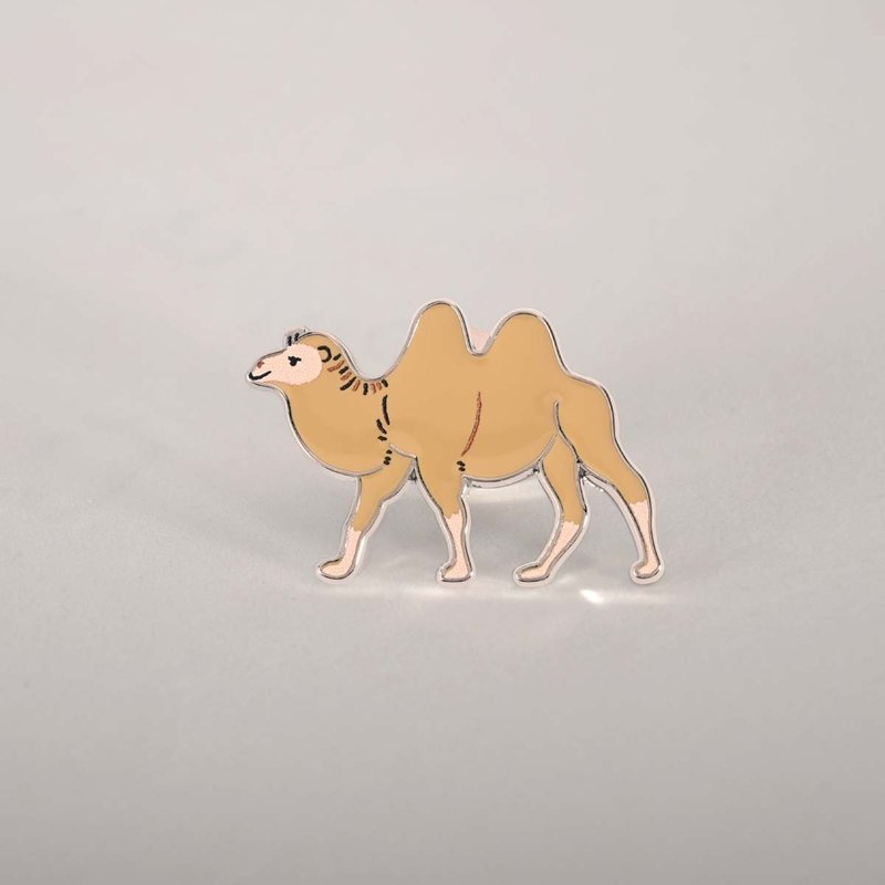 世界動物圖鑑徽章 / 雙峰駱駝 - 徽章/別針 - 其他金屬 