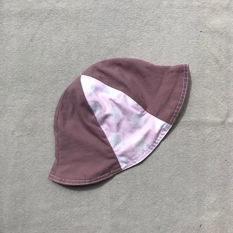 岛森家 / Beanie / double-sided cap / hydrangea - Baby Hats & Headbands - Cotton & Hemp Purple
