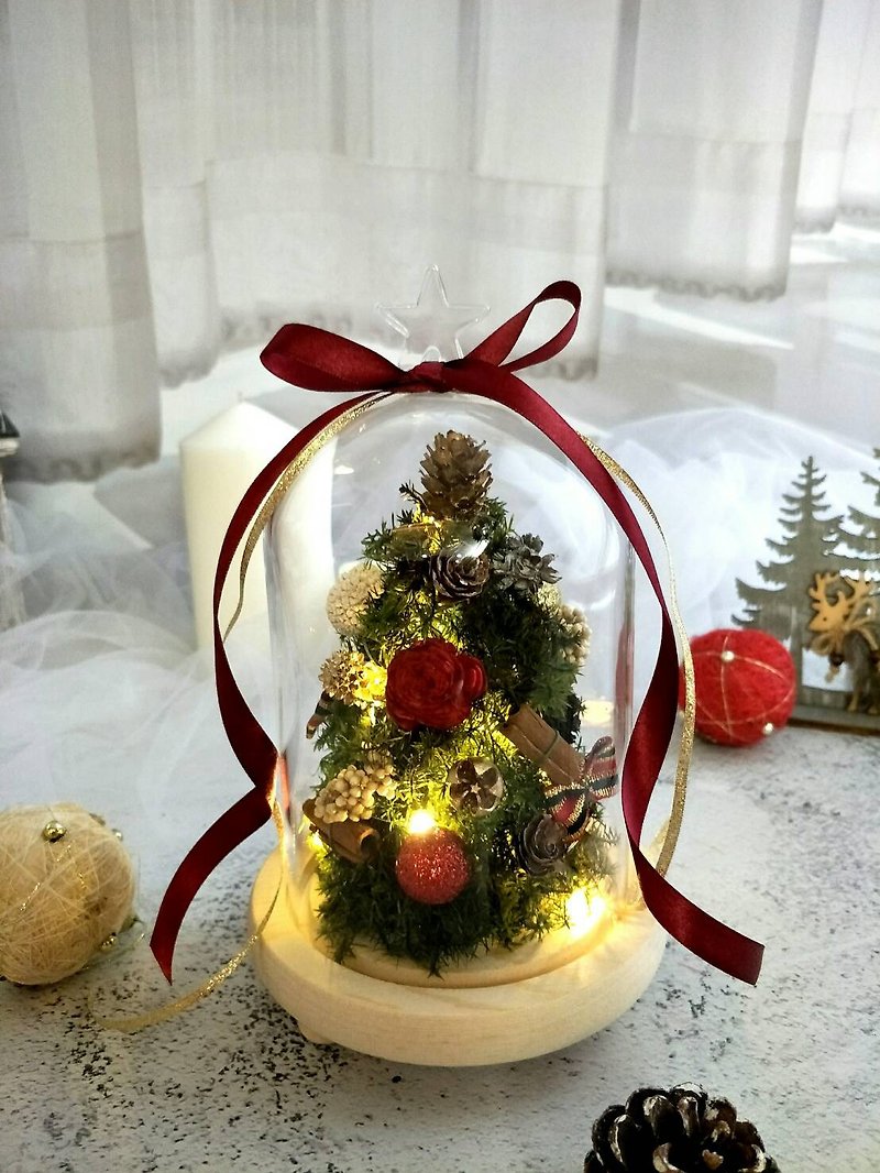 l Christmas tree in a bottle l*Christmas*decoration*without flowers*preserved flowers*exchange gifts* - ตกแต่งต้นไม้ - พืช/ดอกไม้ 