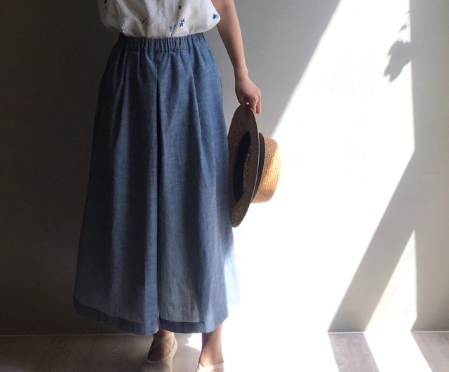 long jean skirts yarn