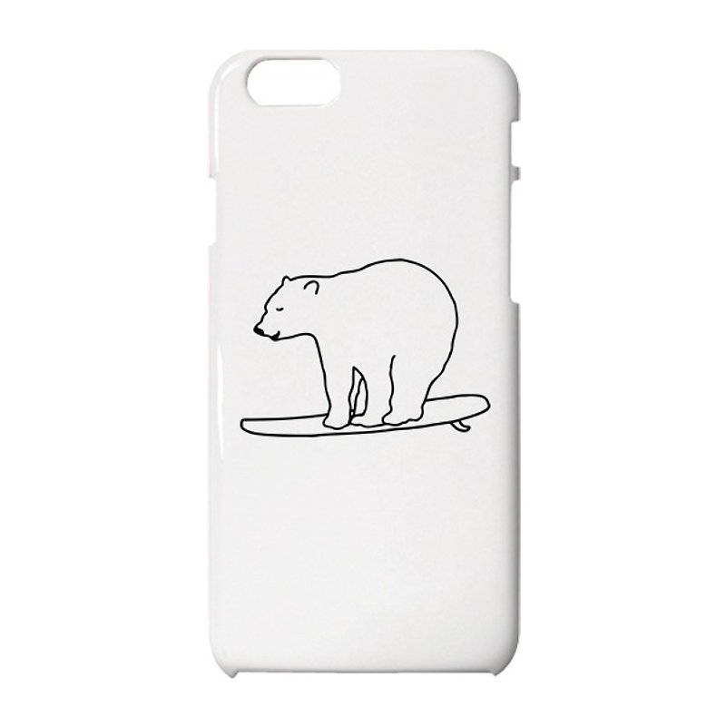 Surfing Bear iPhone case - 手機殼/手機套 - 塑膠 白色