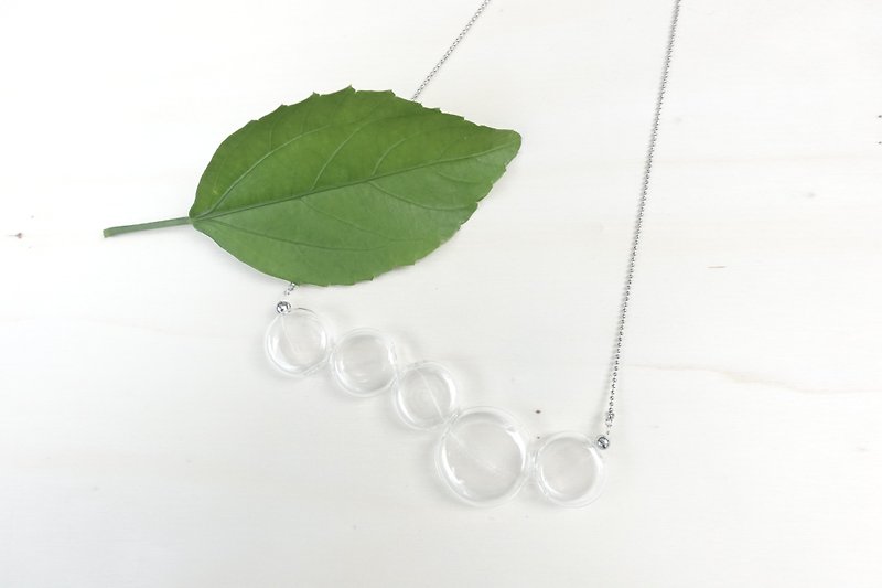 Bubble Glass Wave - Necklaces - Other Materials White