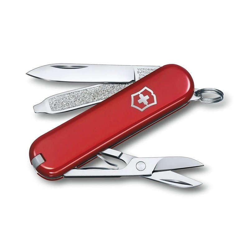 VICTORINOX Swiss Victorinox Swiss Knife 7-use 58mm Style Icon Red 0.6223.G - ชุดเดินป่า - สแตนเลส สีแดง