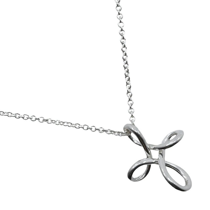 【日本直送】ティファニー TIFFANY&Co. インフィニティクロス ネックレス エルサ・ペレッティ シルバー925 クロス 約4.3g レディース【中古】 - 項鍊 - 銀 銀色