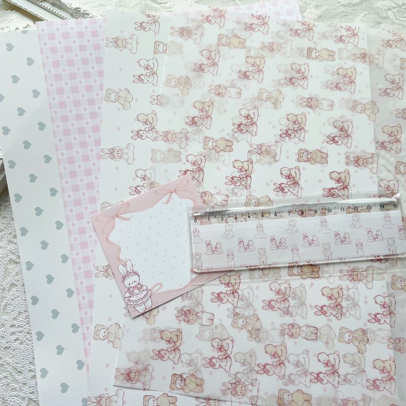 cute set - 禮物盒/包裝盒 - 紙 多色