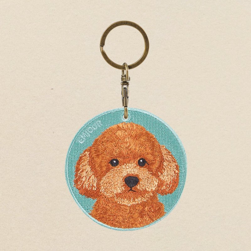 EMJOUR Double-sided Embroidery Charm - Toy VIP | Simulation Embroidery - Charms - Thread Orange