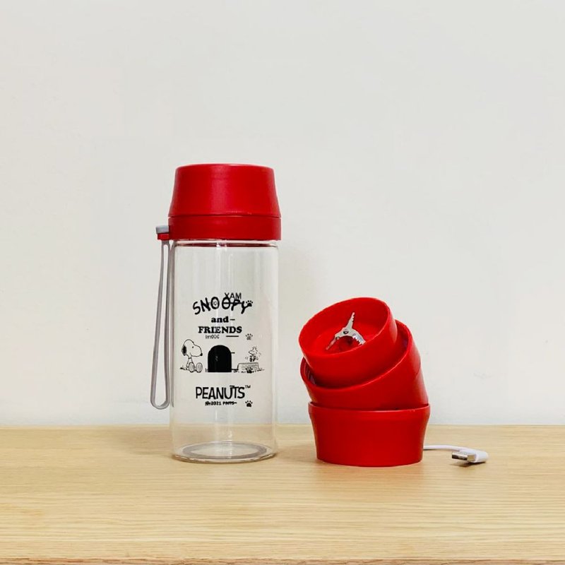 PEANUTS x Homeplus USB充電SNOOPY果汁機 - 紅色 - 其他 - 塑膠 紅色