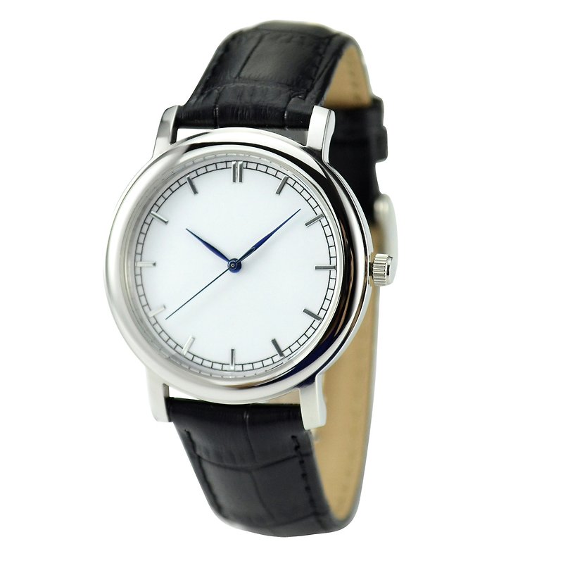 Simply Elegant Watch Unisex Free shipping worldwide - นาฬิกาผู้ชาย - สแตนเลส สีเทา
