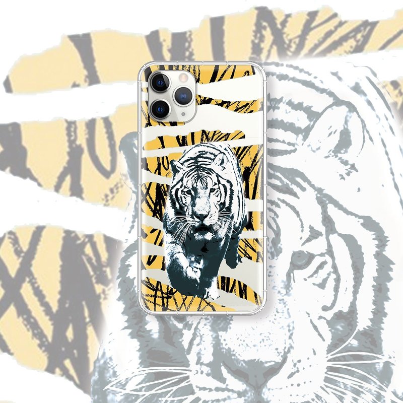 動物花紋系列 叢林猛虎 支援各品牌手機殼CSAT14 - 手機殼/手機套 - 矽膠 多色