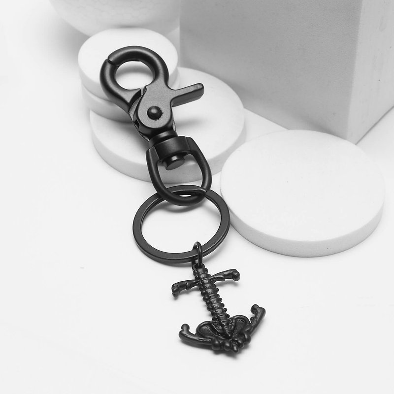 Recovery 人骨海錨鑰匙圈 (霧黑) - 鑰匙圈/鑰匙包 - 其他金屬 黑色