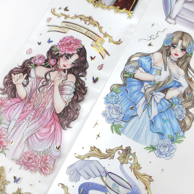 gold leaf Pet tape romance fantasy - Cards & Postcards - Paper 