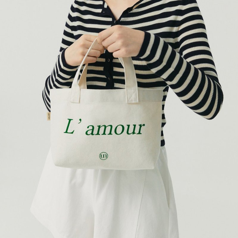 韓國製自家品牌Untidy 法文字袋 Lamour Bag - 手提包/手提袋 - 人造皮革 