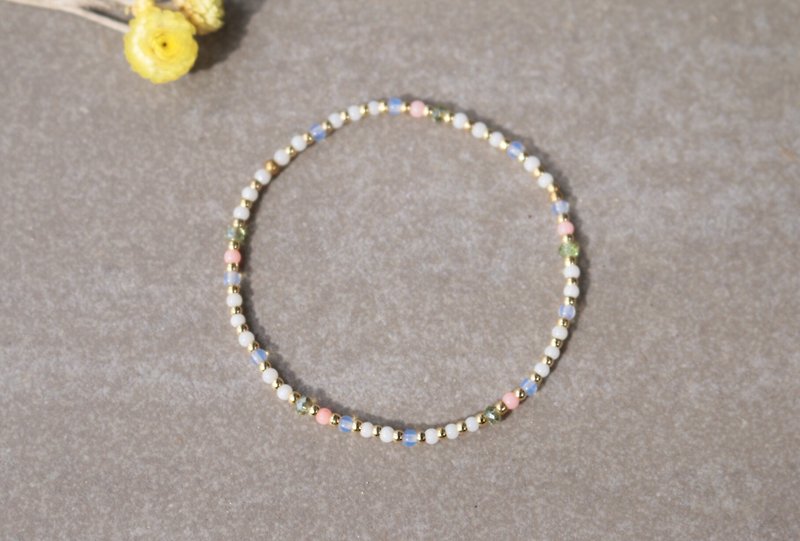 Opal bracelet 0405(little bird) - Bracelets - Gemstone Pink
