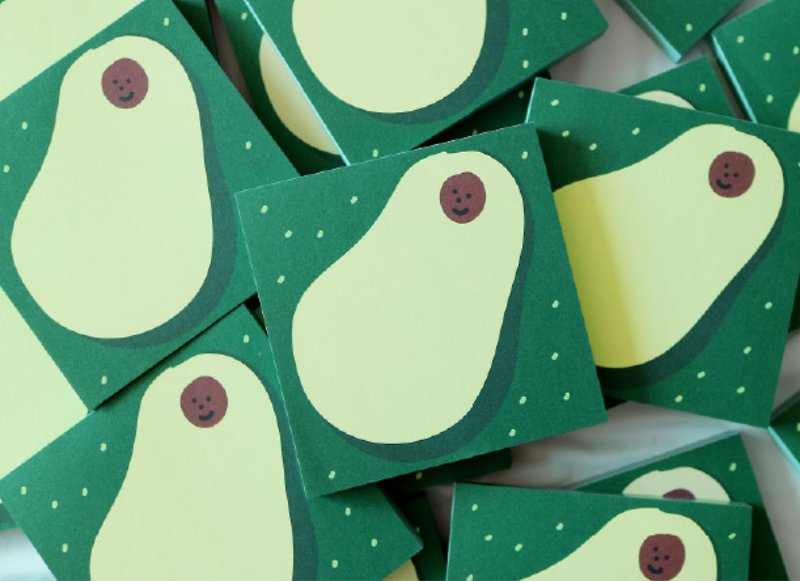 Avocado note paper / memo paper / hand account material - Sticky Notes & Notepads - Paper 