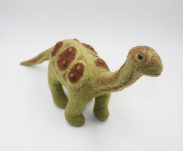 創造的な手作りdiy ウールフェルト動物人形 恐竜の装飾品 仲間のおもちゃ ウール繊維の彫刻 ショップ Fairy Forest 人形 フィギュア Pinkoi