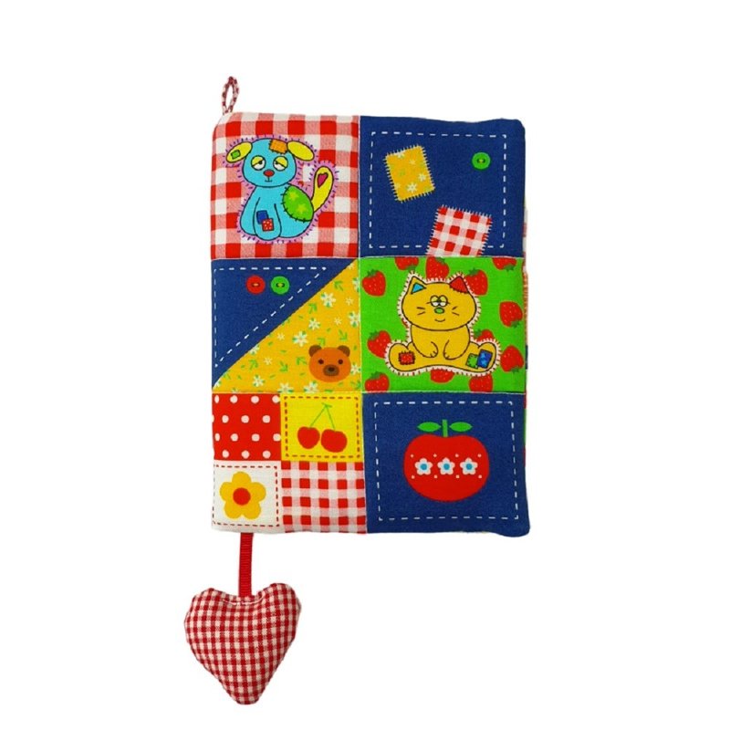 Jumpjumpheart handmade fabric diary cover A6 - Colorful patchwork ver.2 - Notebooks & Journals - Cotton & Hemp 