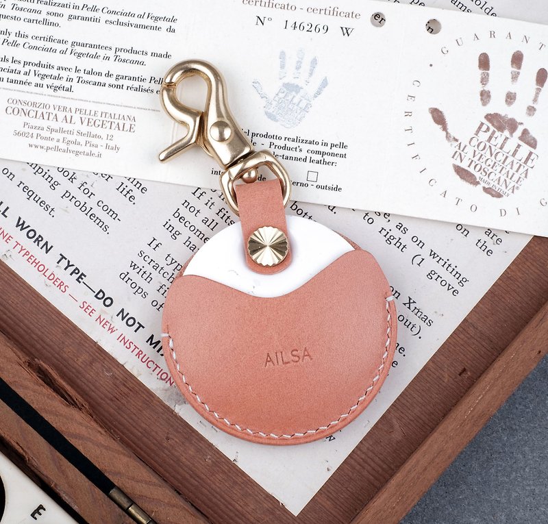 Gogoro/gogoro2 EC-05 key leather case / buttero limited dry rose - ที่ห้อยกุญแจ - หนังแท้ สึชมพู