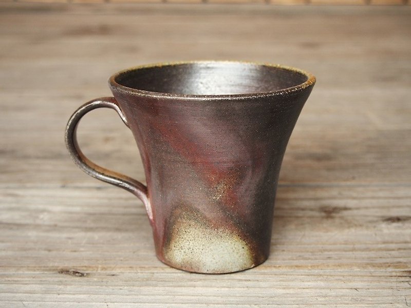 Bizen coffee cup (large) _c5-019 - Mugs - Pottery Brown