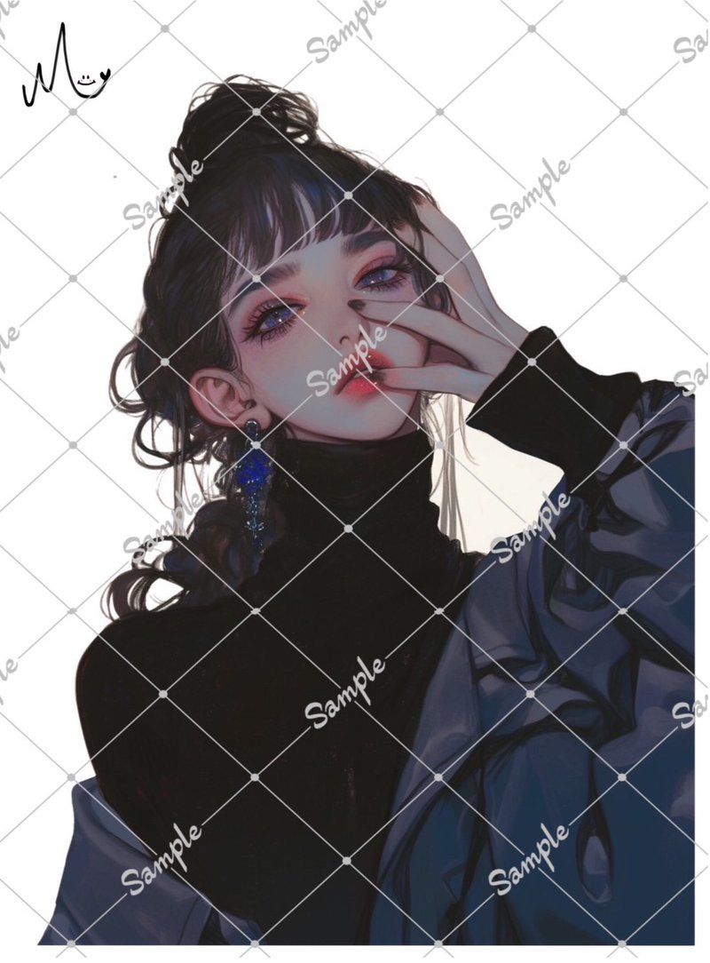 オリジナル人物ステッカー - 貼紙 - 紙 