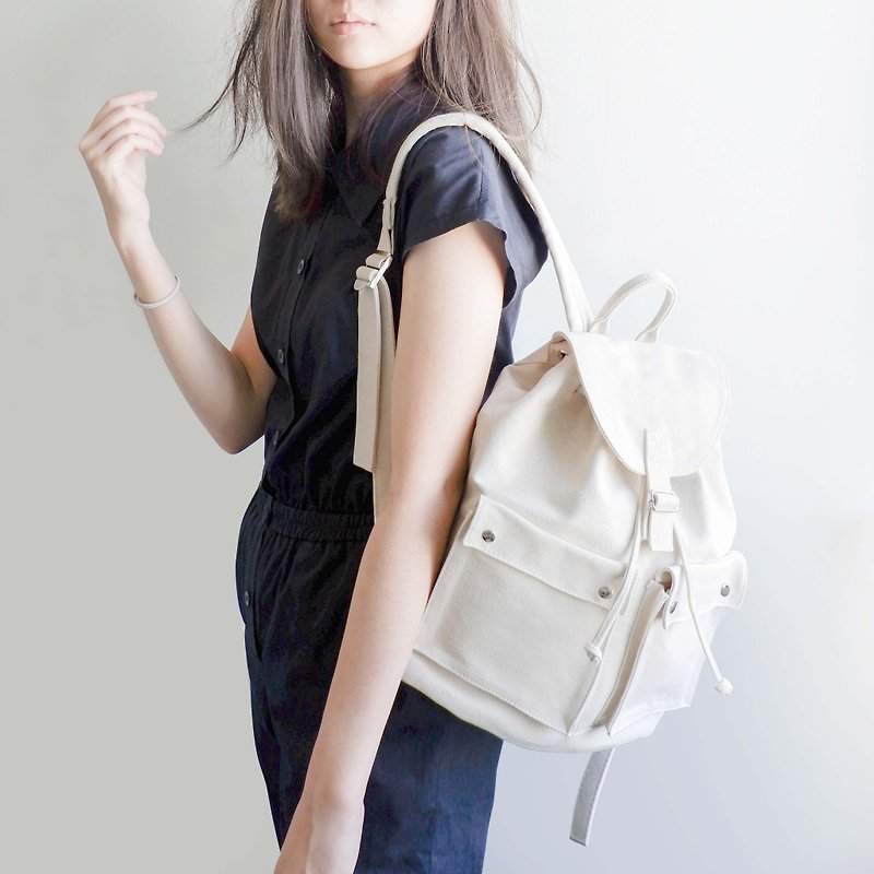 Backpack Lite - Nature White - Backpacks - Cotton & Hemp White